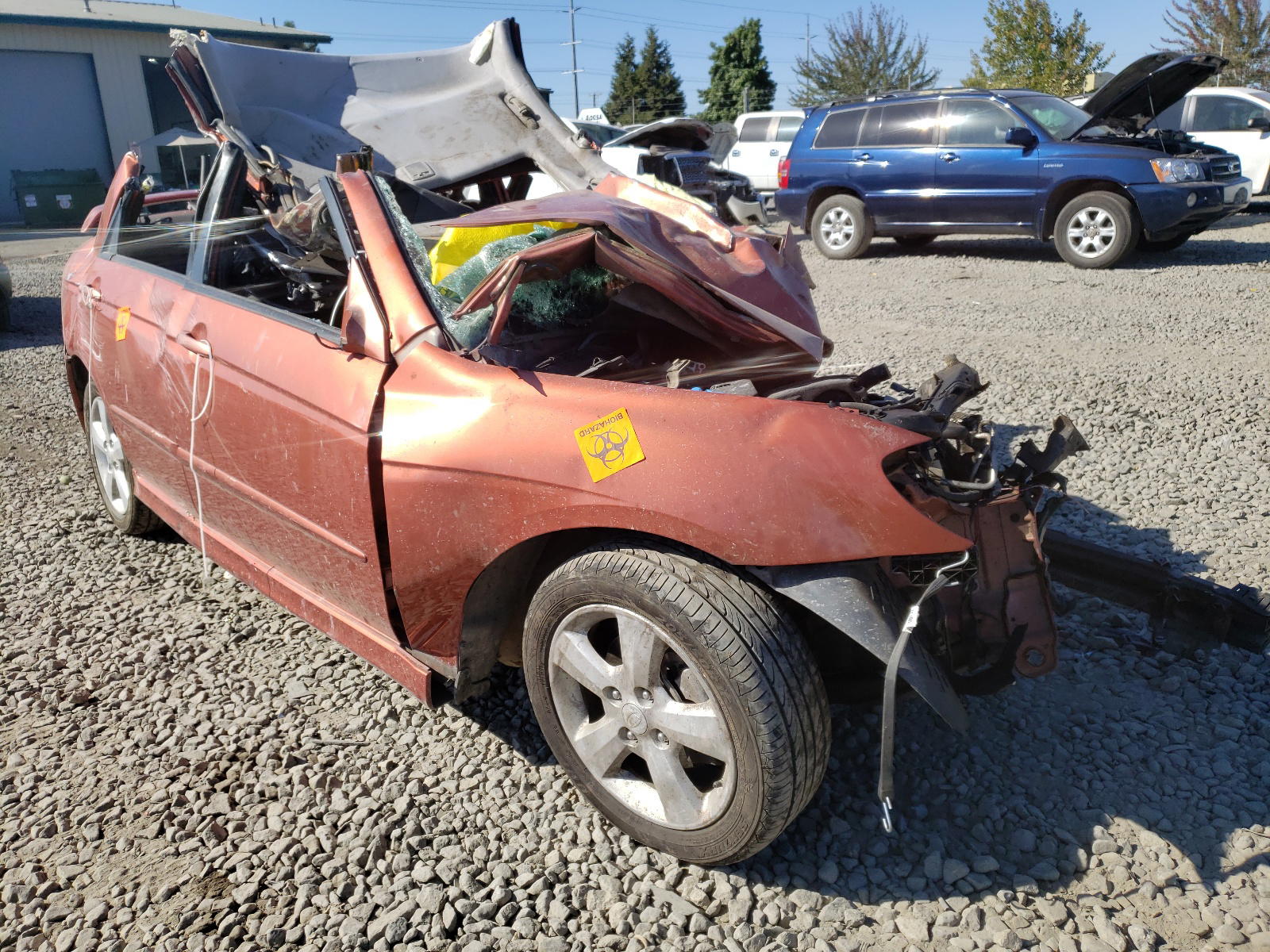 KIA SPECTRA 2007 with VIN KNAFE122575008959 - Photo from auction