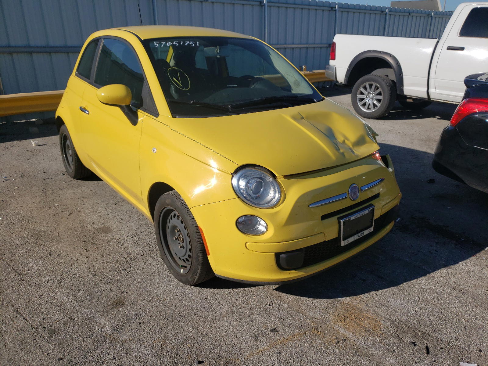 FIAT 500 POP 2012 with VIN 3C3CFFAR8CT370216 - Photo from auction
