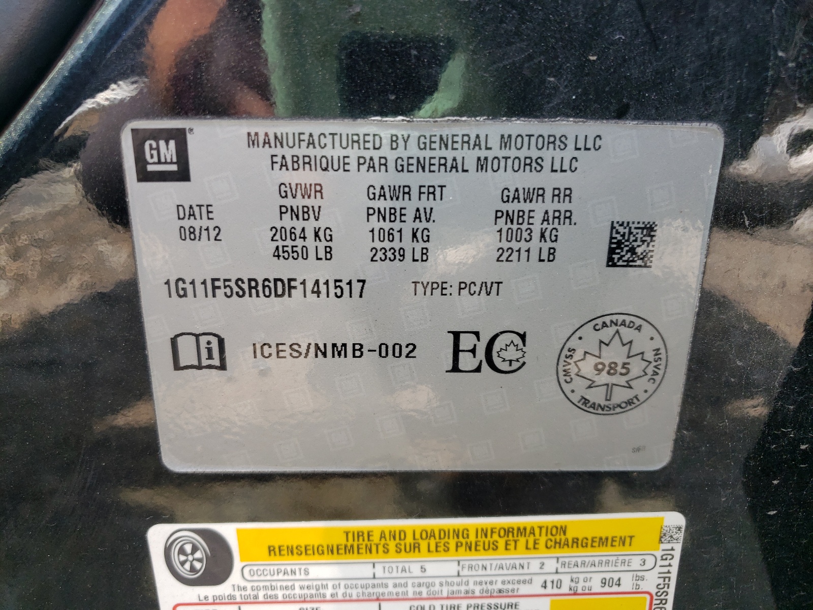 Photo 10 from auction – 2013 CHEVROLET MALIBU 2LT with VIN 1G11F5SR6DF141517