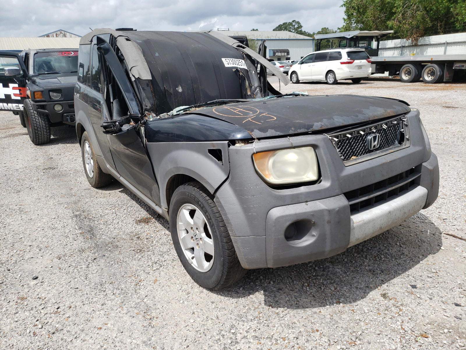 HONDA ELEMENT EX 2003 with VIN 5J6YH18533L007930 - Photo from auction