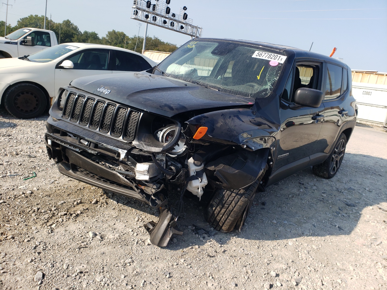 Photo 2 from auction – 2021 JEEP RENEGADE S with VIN ZACNJDAB1MPM41336