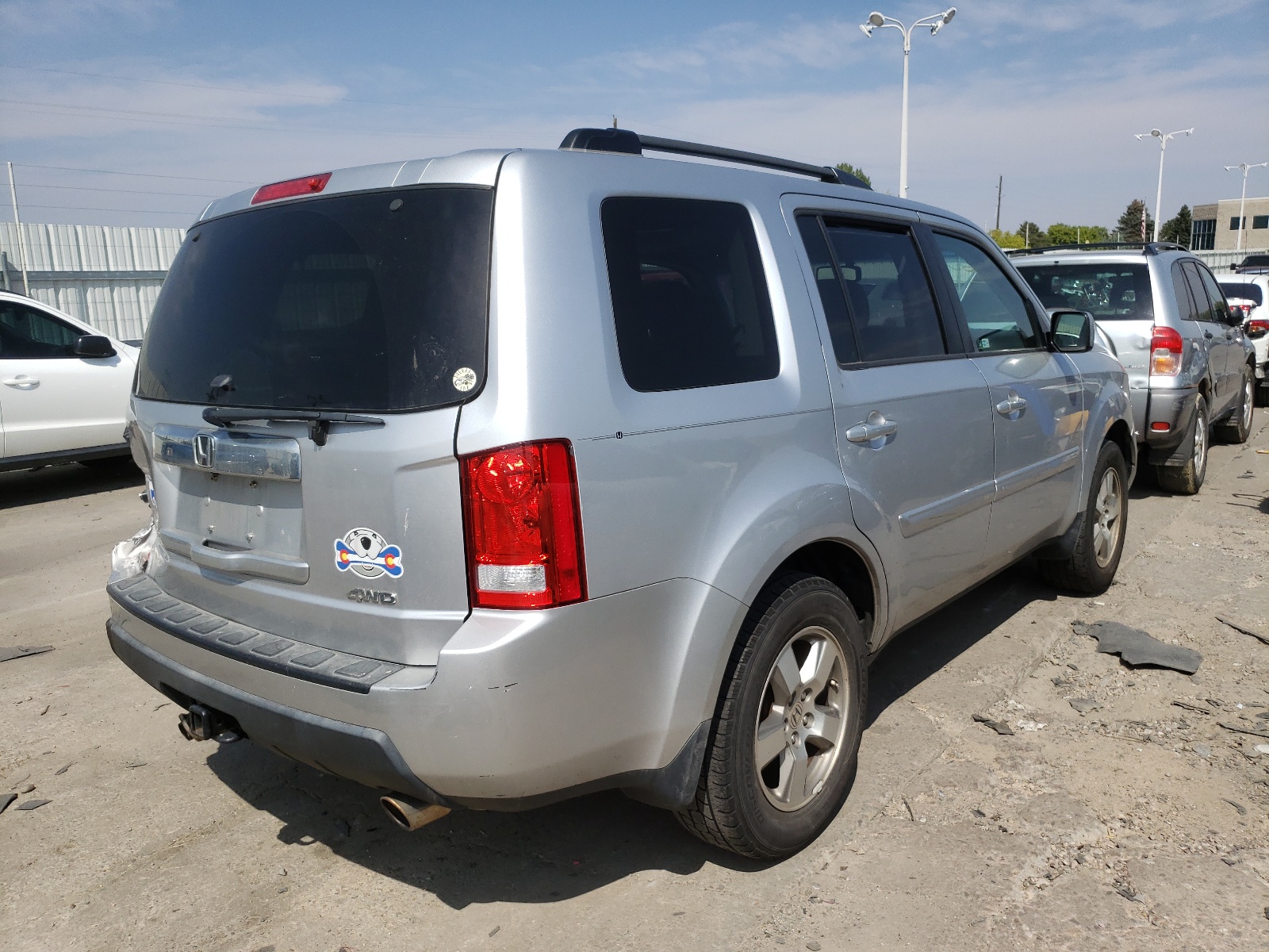 Photo 4 from auction – 2010 HONDA PILOT EXL with VIN 5FNYF4H59AB035826
