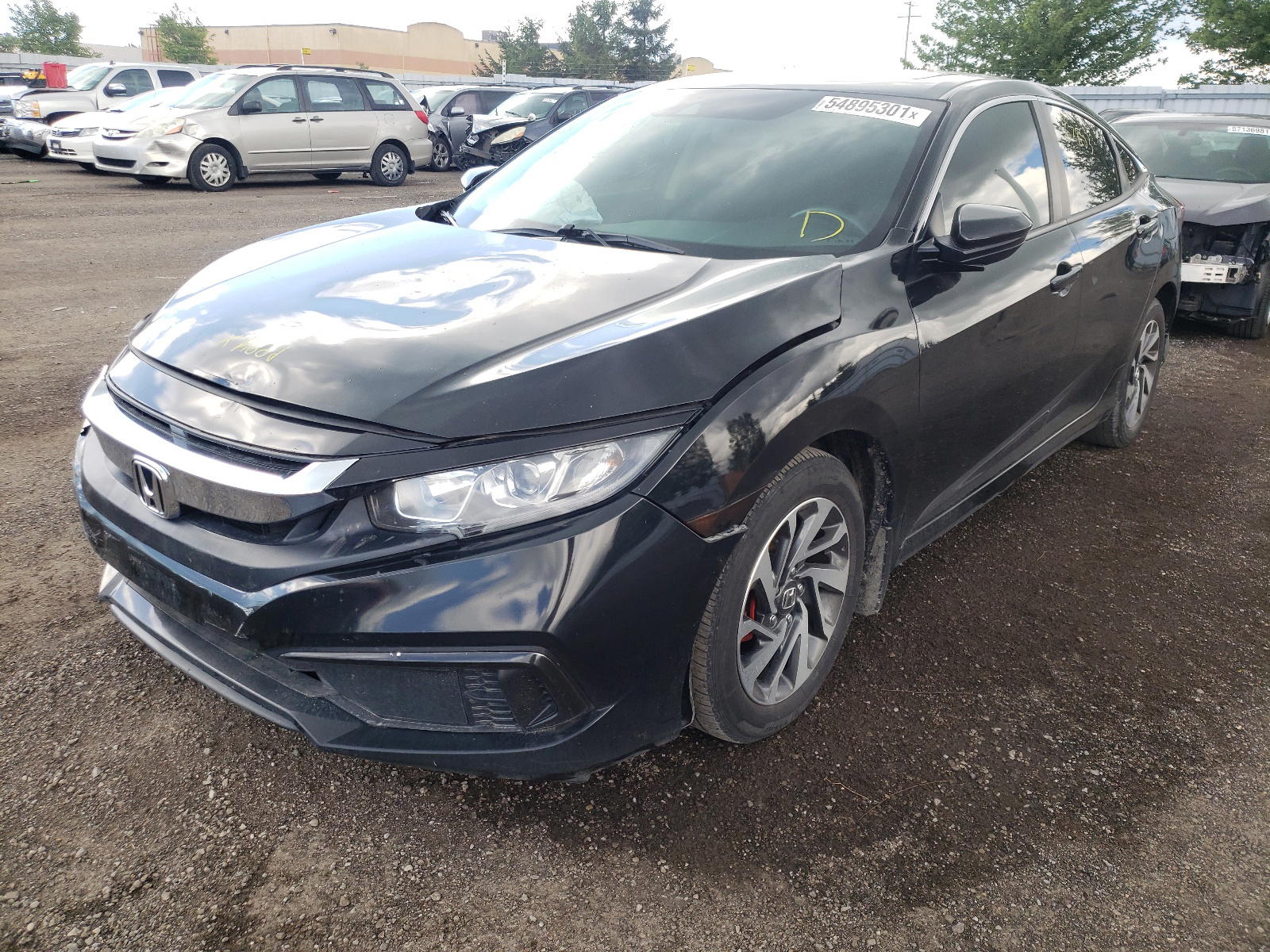 Photo 2 from auction – 2019 HONDA CIVIC EX with VIN 2HGFC2F71KH041190