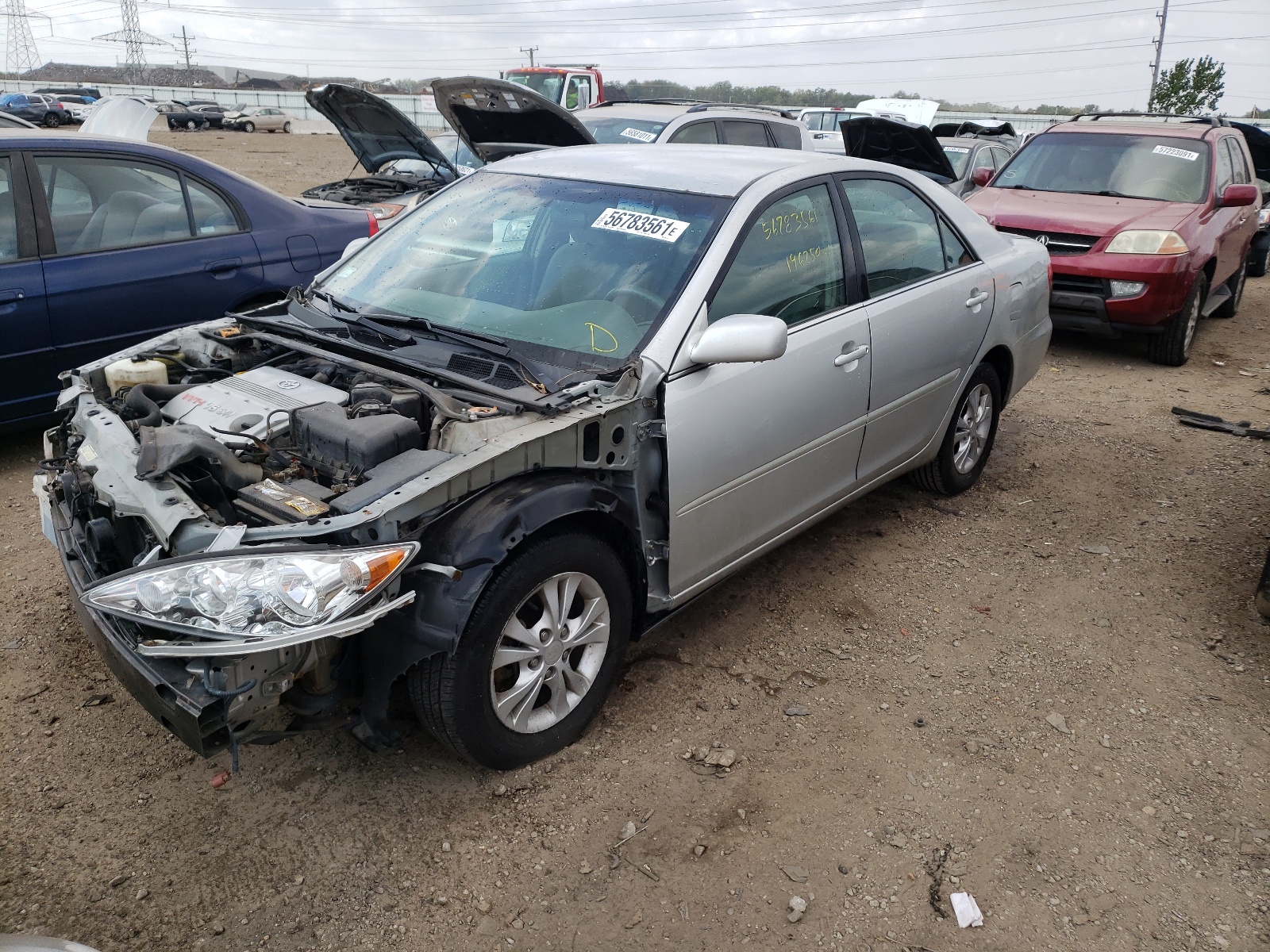 Photo 2 from auction – 2005 TOYOTA CAMRY LE with VIN 4T1BF32K45U606355