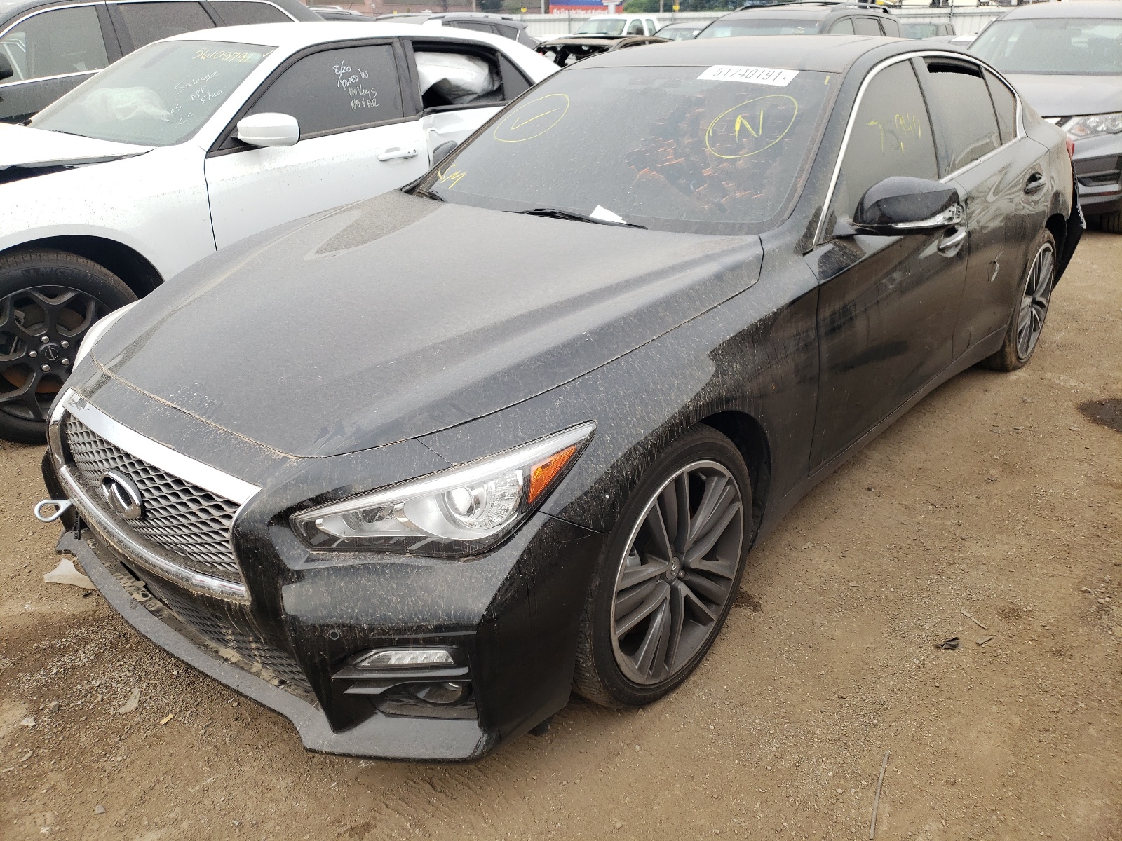 Photo 2 from auction – 2014 INFINITI Q50 BASE with VIN JN1BV7AR6EM701127