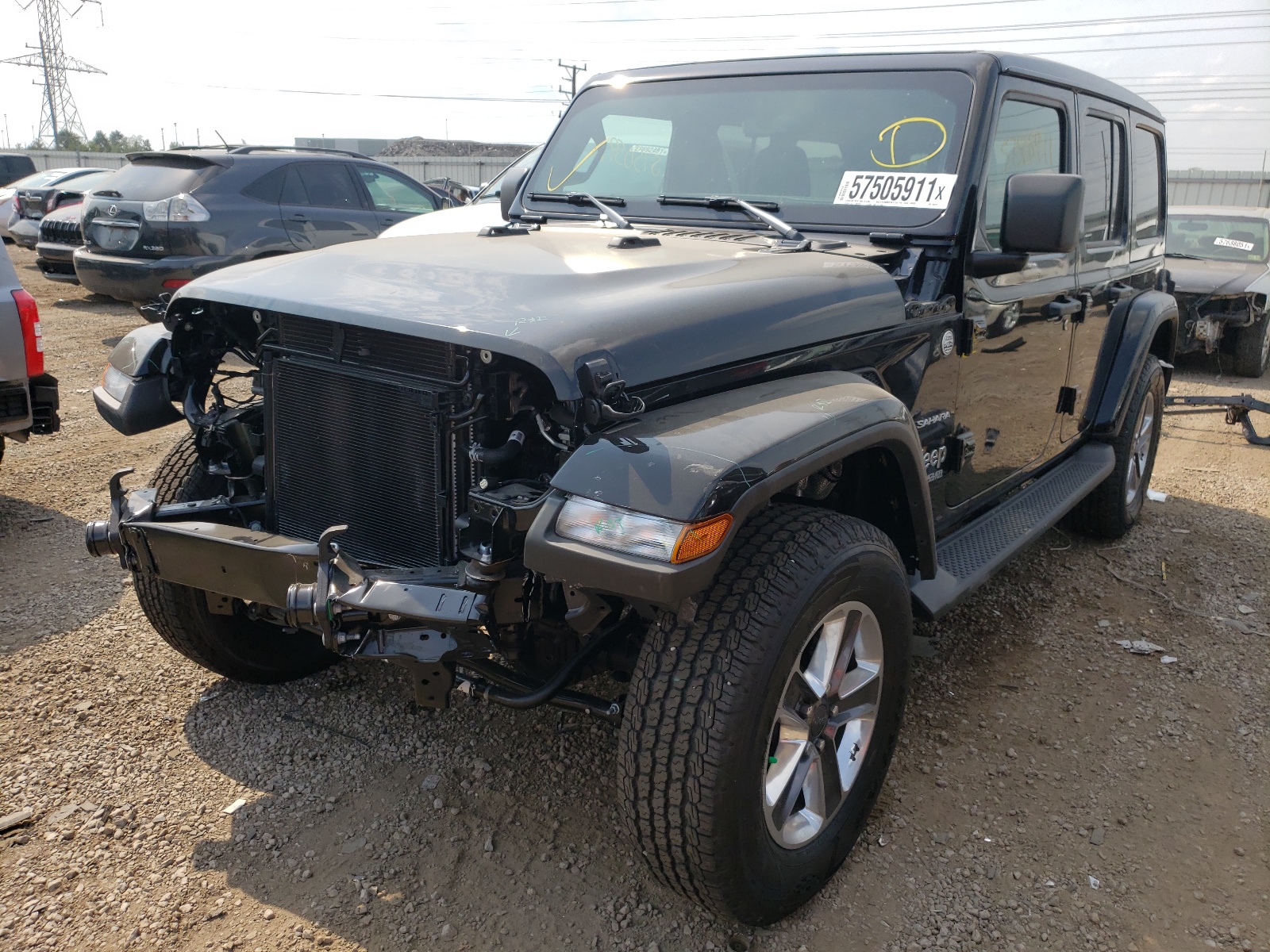 Photo 2 from auction – 2021 JEEP WRANGLER U with VIN 1C4HJXEN7MW769112