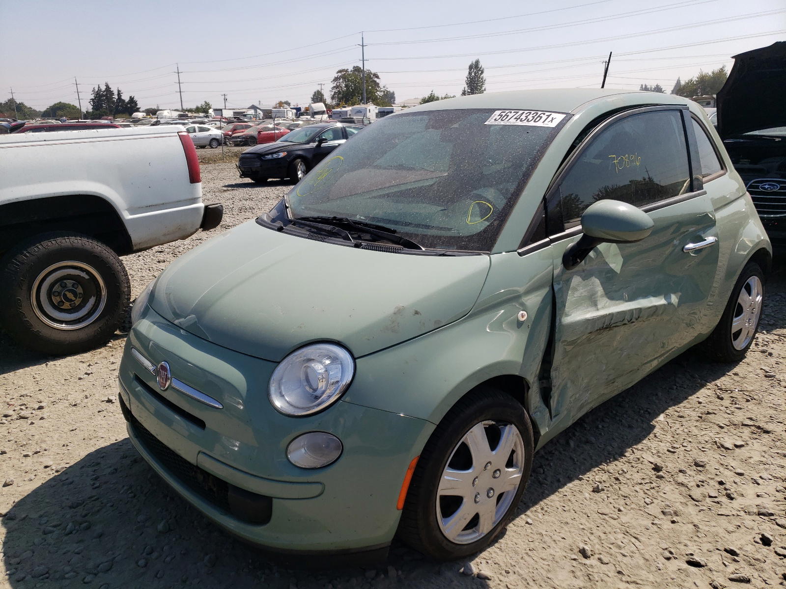 Photo 2 from auction – 2015 FIAT 500 POP with VIN 3C3CFFAR8FT537047