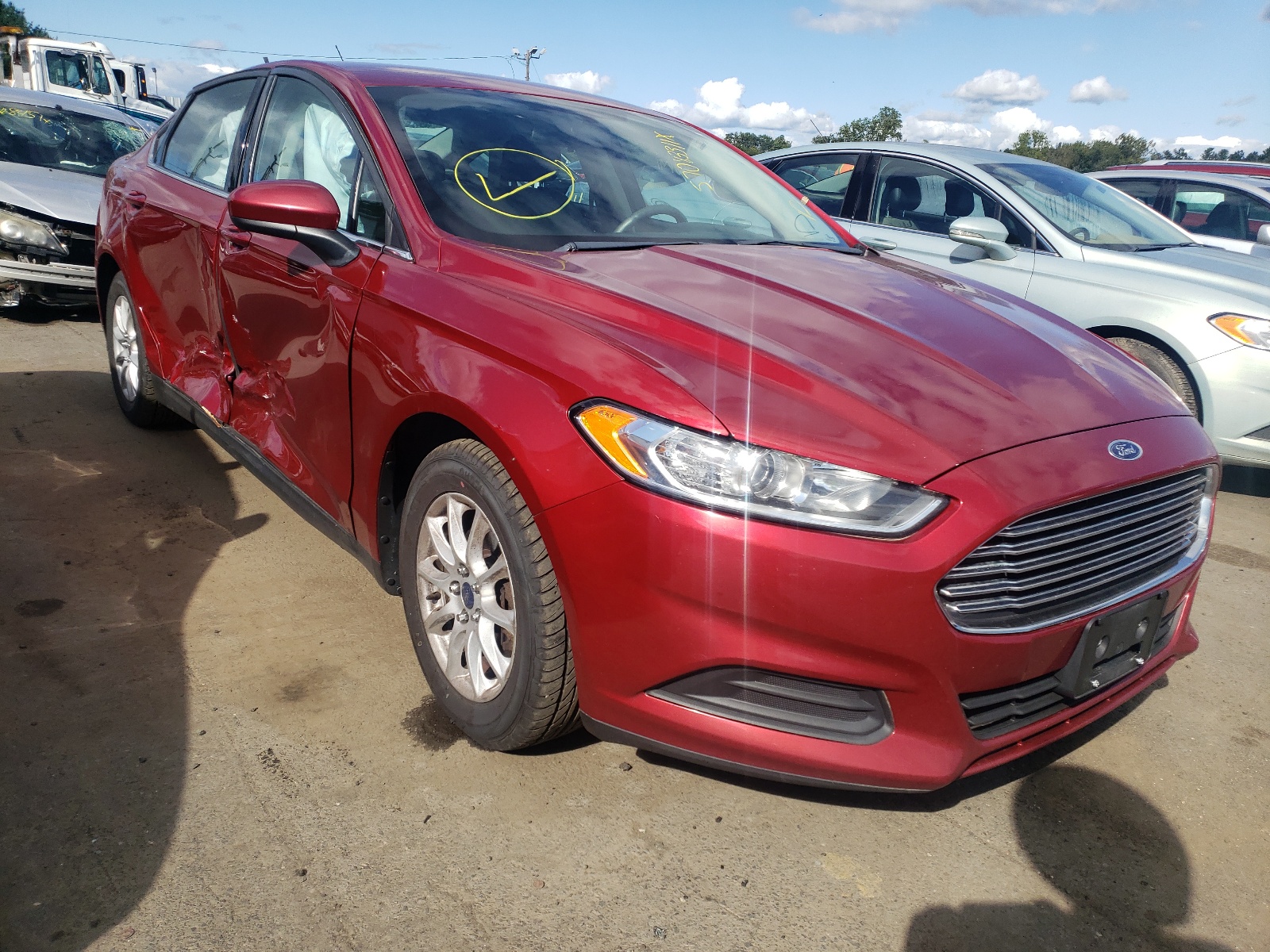 Photo 1 from auction – 2016 FORD FUSION S with VIN 3FA6P0G7XGR190026