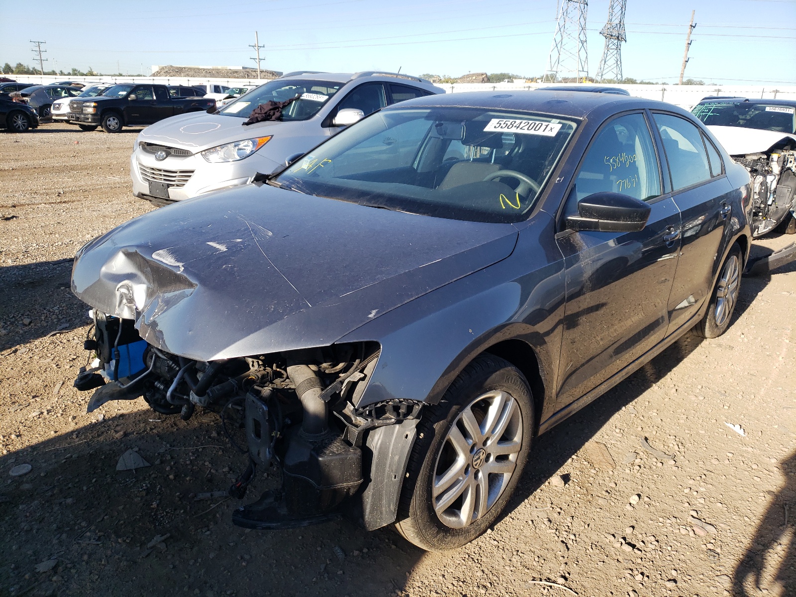 Photo 2 from auction – 2015 VOLKSWAGEN JETTA BASE with VIN 3VW2K7AJ6FM351209