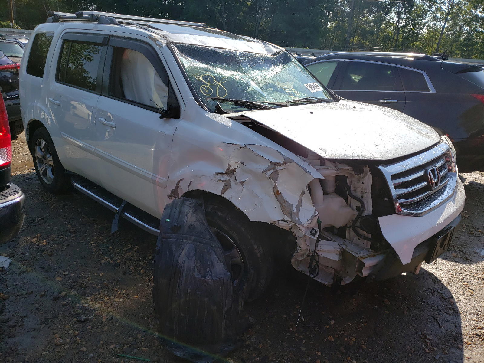 HONDA PILOT EXL 2014 with VIN 5FNYF4H58EB026847 - Photo from auction