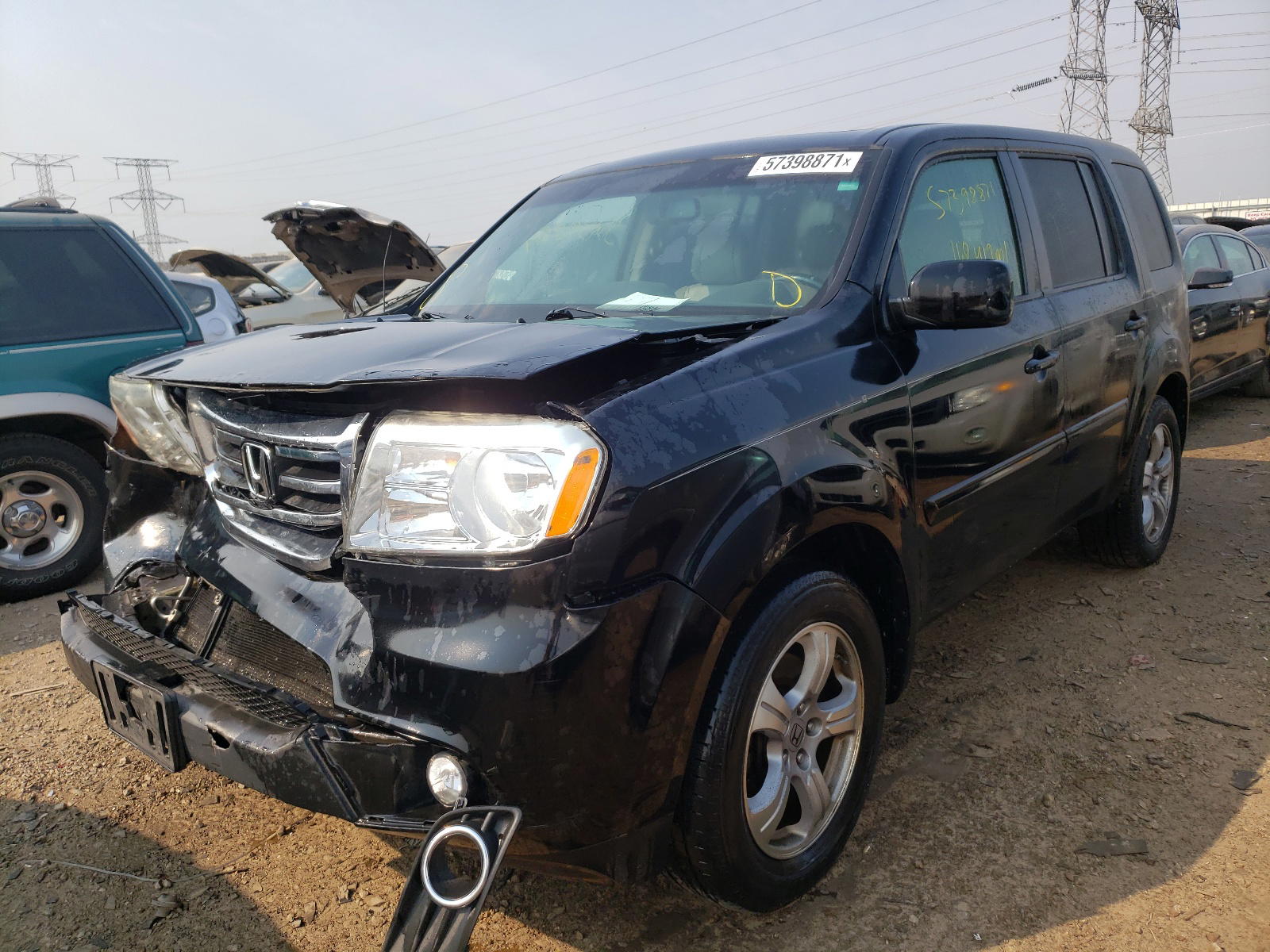 Photo 2 from auction – 2012 HONDA PILOT EXL with VIN 5FNYF3H50CB013565