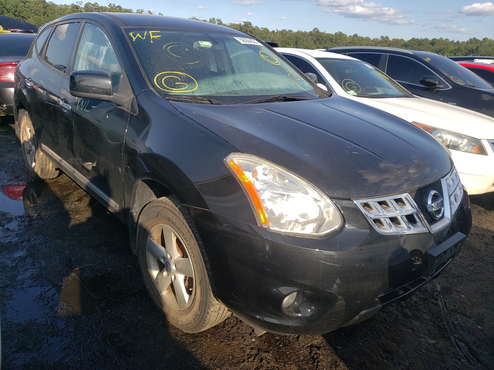 NISSAN ROGUE S 2013 with VIN JN8AS5MV2DW601919 - Photo from auction
