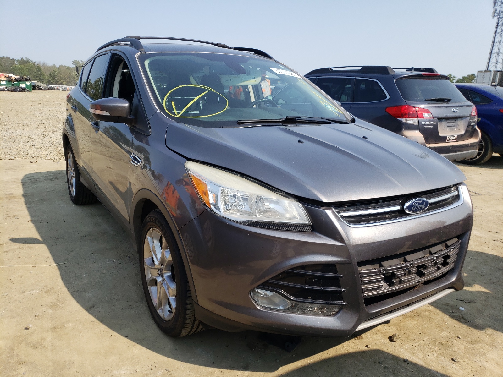 FORD ESCAPE SEL 2013 with VIN 1FMCU0H91DUB59737 - Photo from auction