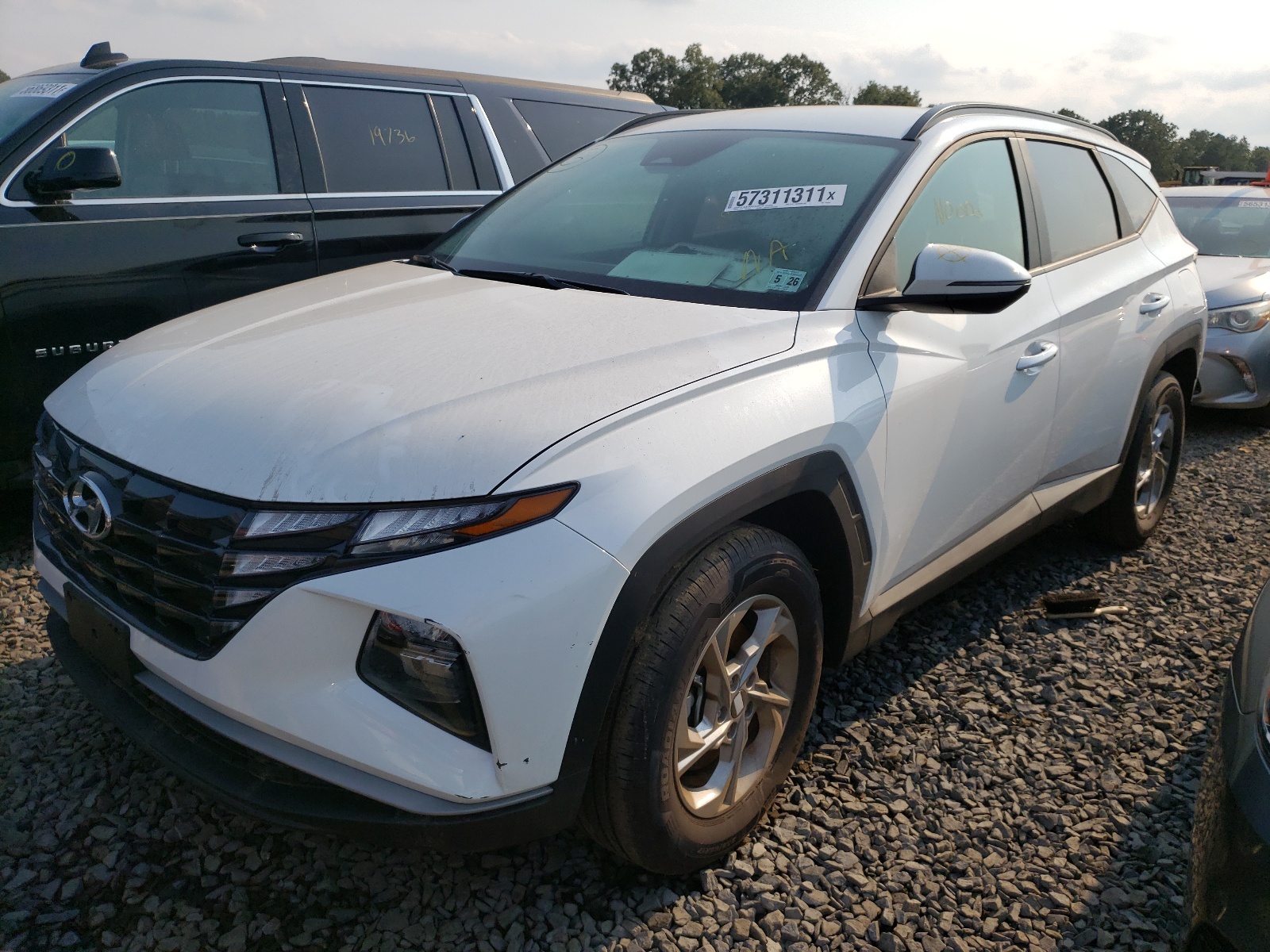 Photo 2 from auction – 2022 HYUNDAI TUCSON SEL with VIN KM8JBCAE6NU020646