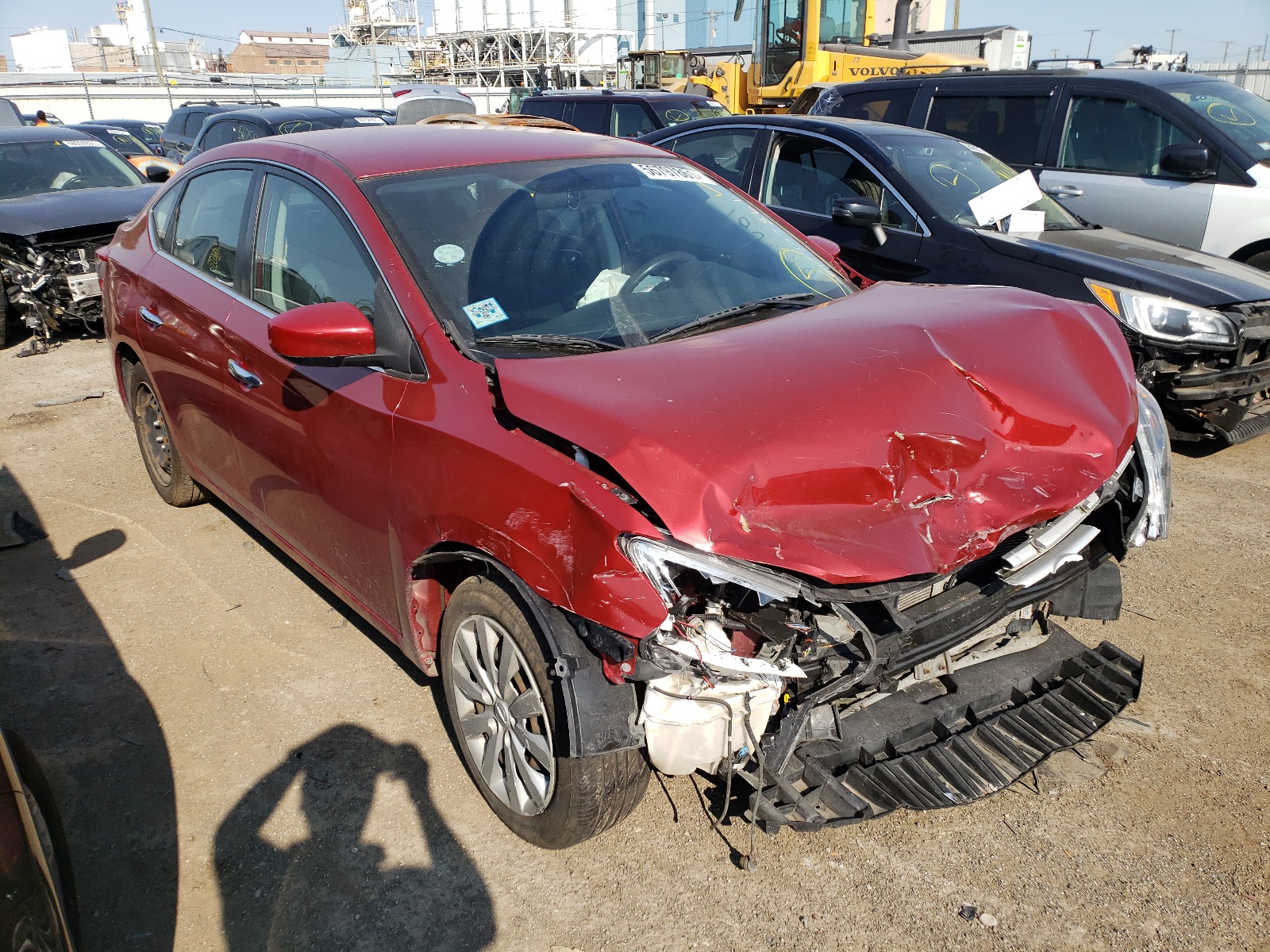 NISSAN SENTRA S 2014 with VIN 3N1AB7AP4EY243703 - Photo from auction
