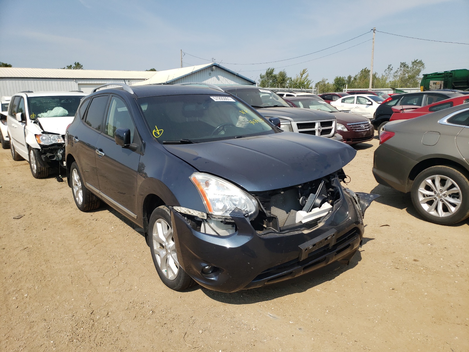 NISSAN ROGUE S 2012 with VIN JN8AS5MV5CW407870 - Photo from auction