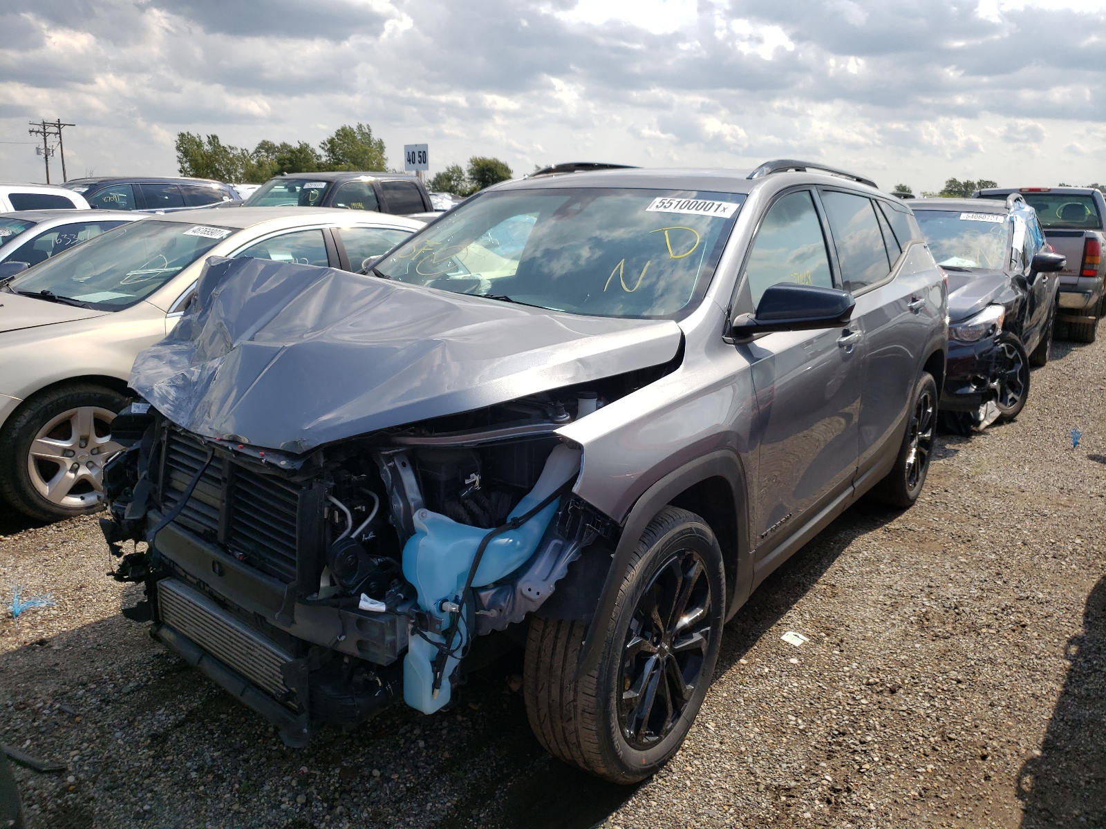 Photo 2 from auction – 2020 GMC TERRAIN SL with VIN 3GKALTEV8LL212514