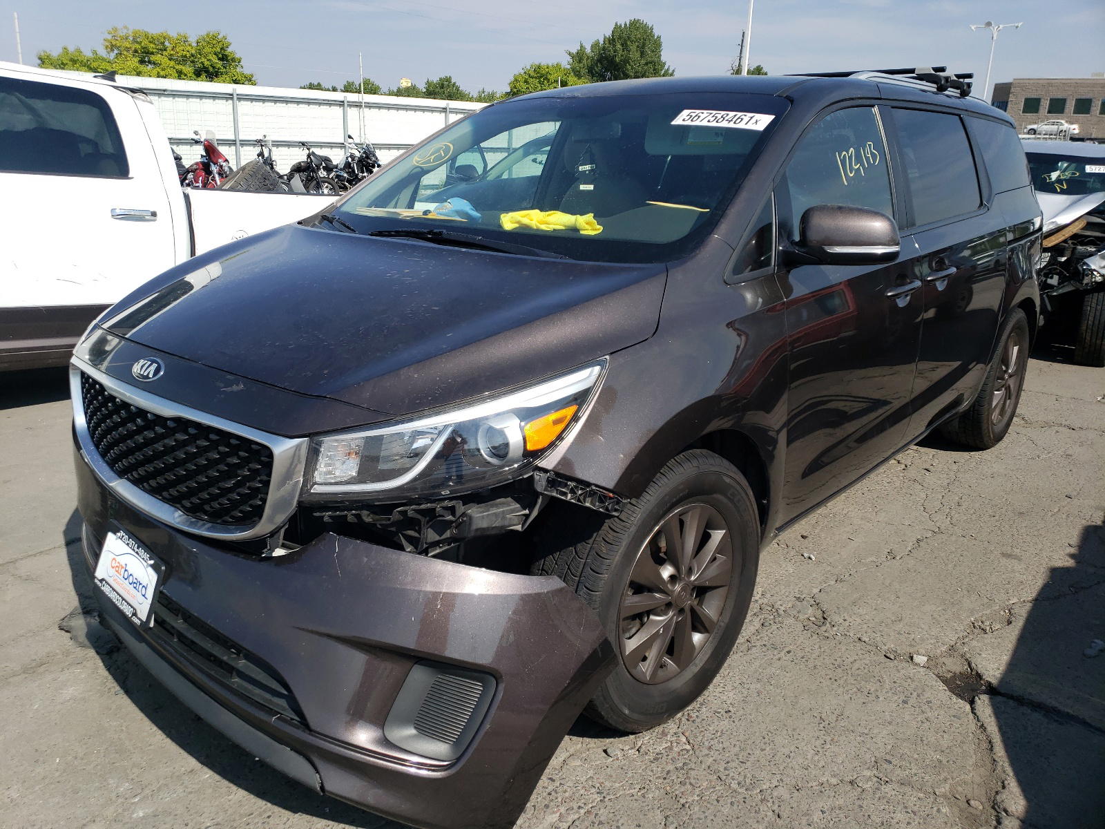 Photo 2 from auction – 2016 KIA SEDONA LX with VIN KNDMB5C10G6190841