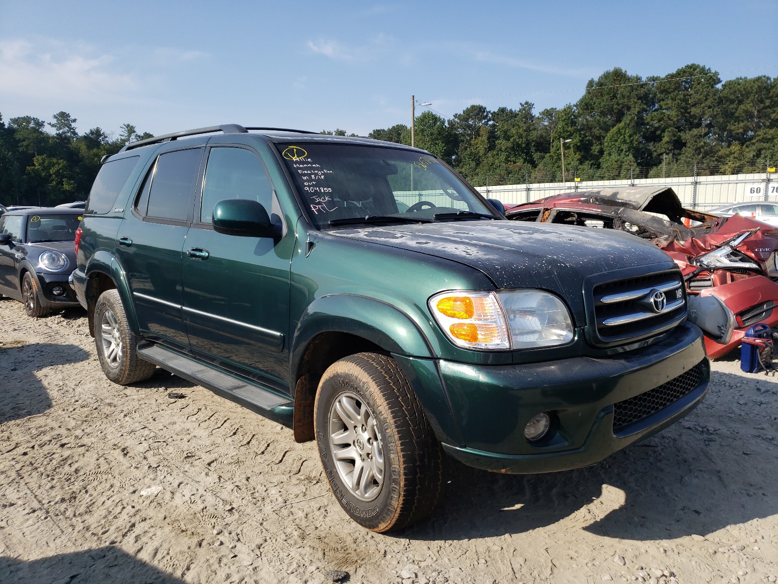 TOYOTA SEQUOIA LI 2004 with VIN 5TDBT48A44S224346 - Photo from auction