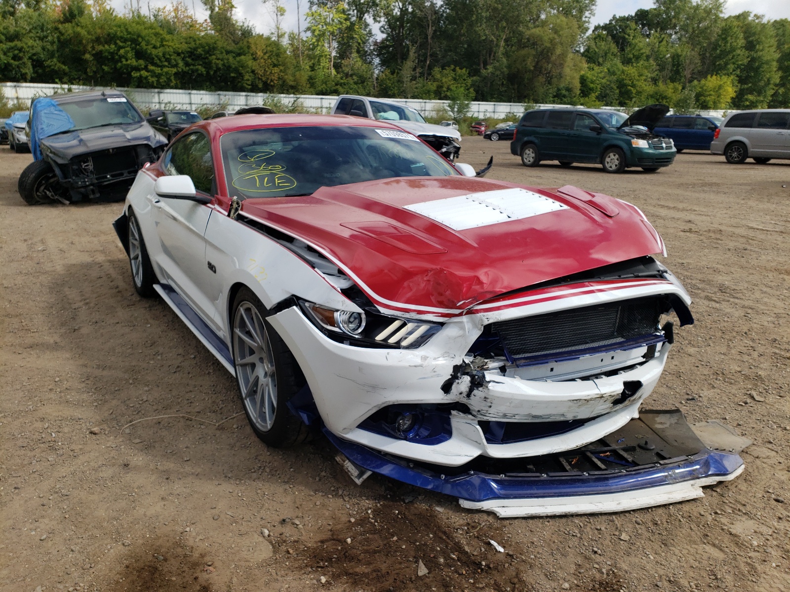 FORD MUSTANG GT 2015 with VIN 1FA6P8CF8F5310225 - Photo from auction