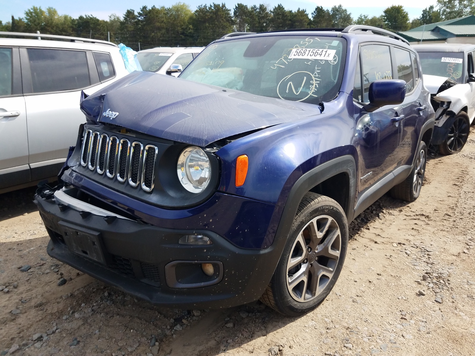Photo 2 from auction – 2016 JEEP RENEGADE L with VIN ZACCJBBT1GPD22485