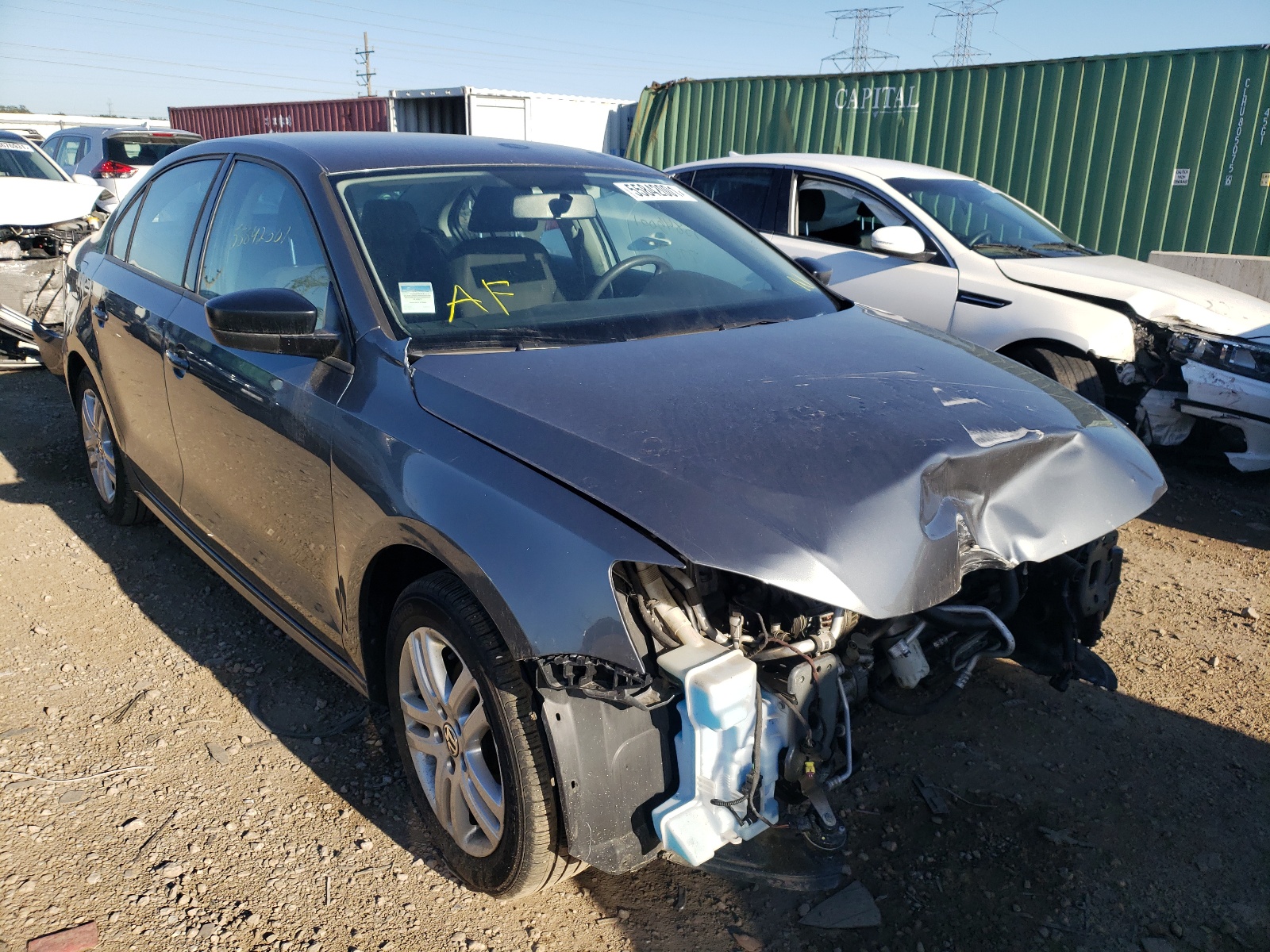 VOLKSWAGEN JETTA BASE 2015 with VIN 3VW2K7AJ6FM351209 - Photo from auction