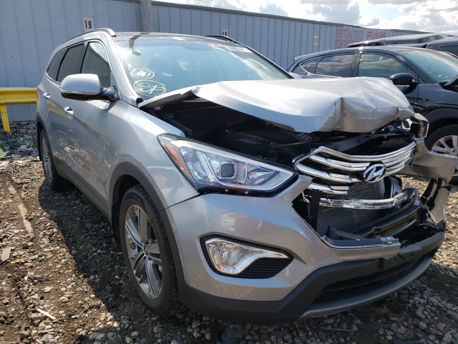HYUNDAI SANTA FE G 2014 with VIN KM8SRDHF3EU047212 - Photo from auction