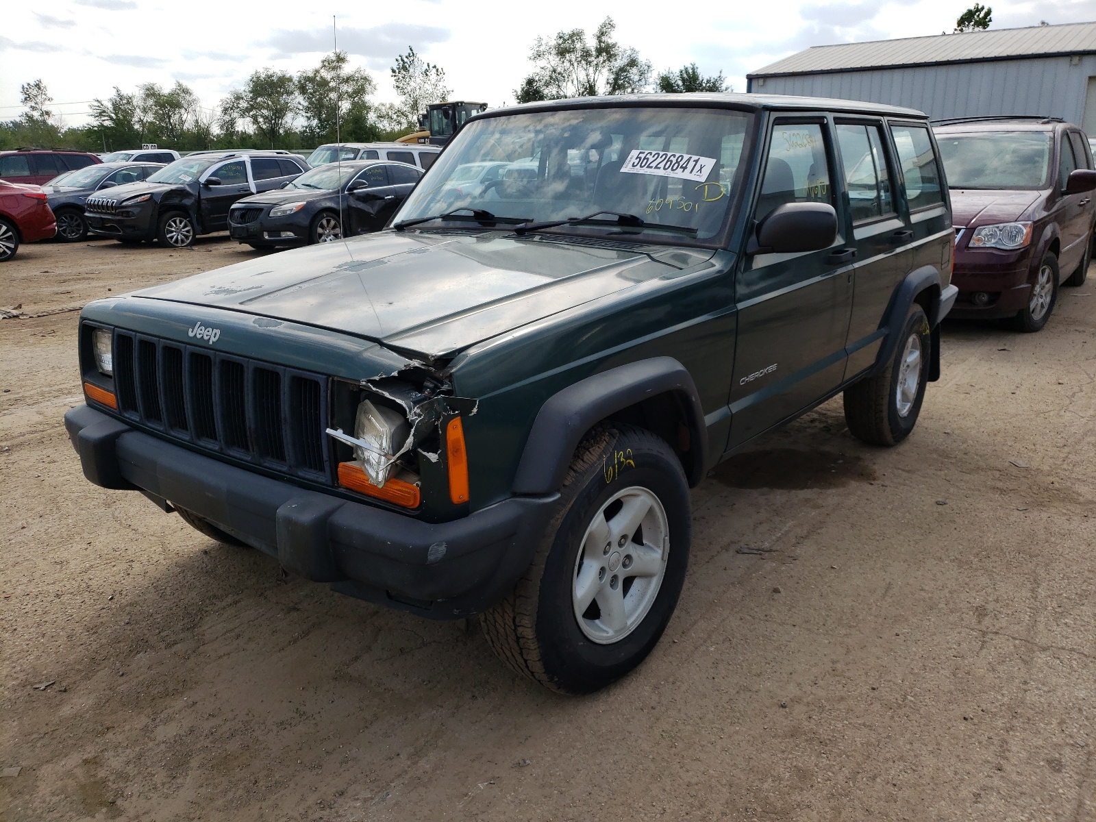 Photo 2 from auction – 1999 JEEP CHEROKEE S with VIN 1J4FN28S8XL609501
