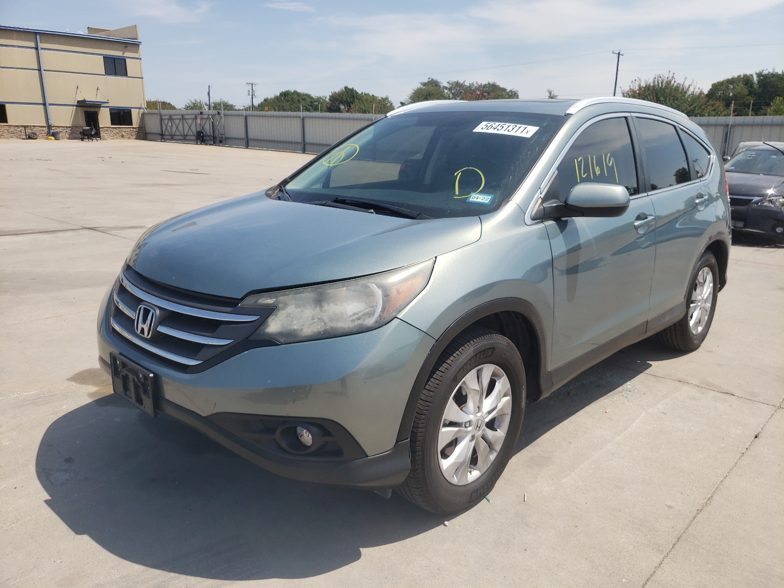 Photo 2 from auction – 2012 HONDA CR-V EXL with VIN 5J6RM3H74CL015788