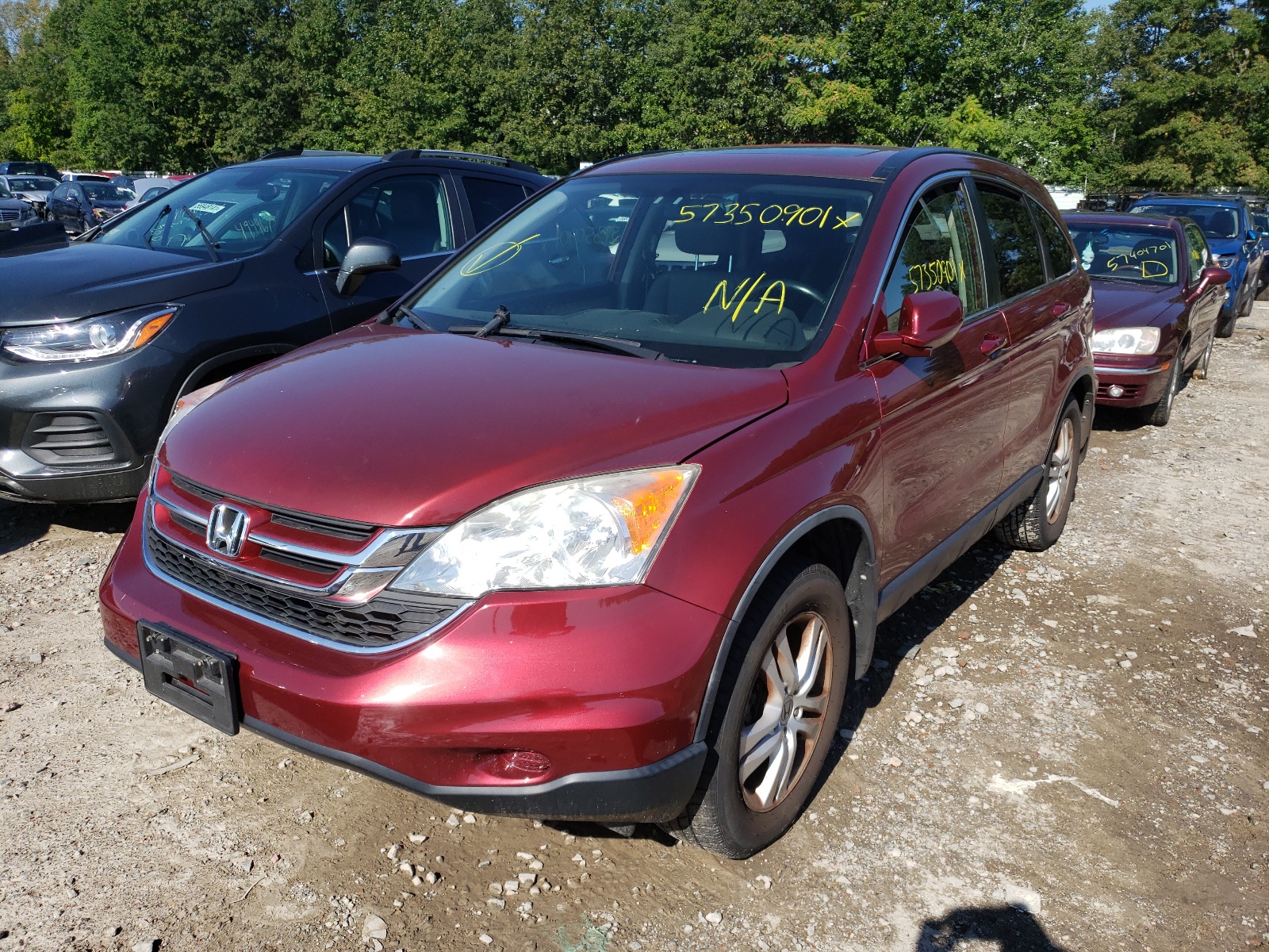 Photo 2 from auction – 2011 HONDA CR-V EXL with VIN JHLRE4H72BC001981