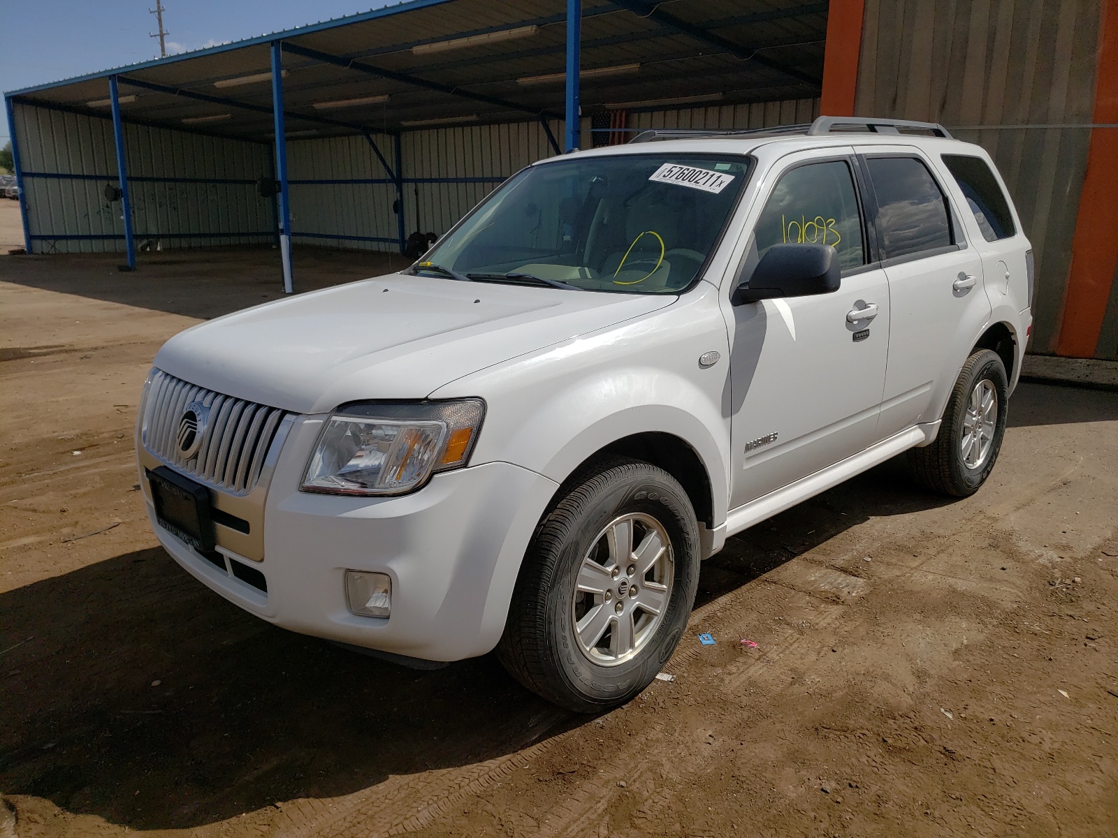 Photo 2 from auction – 2008 MERCURY MARINER with VIN 4M2CU81148KJ52669