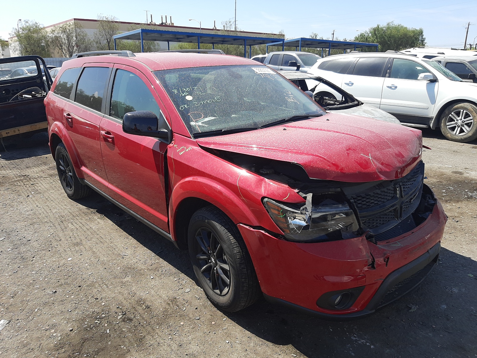 DODGE JOURNEY SE 2019 with VIN 3C4PDCBG7KT873118 - Photo from auction