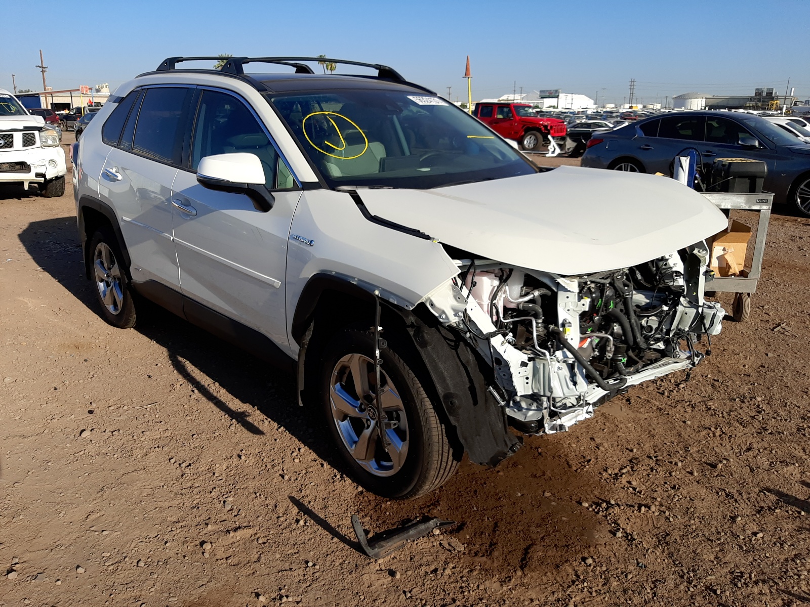 TOYOTA RAV4 LIMIT 2021 with VIN 4T3D6RFV2MU044753 - Photo from auction