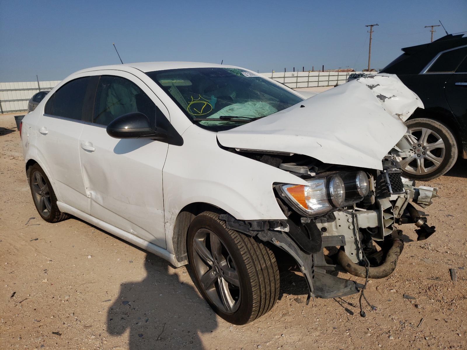 CHEVROLET SONIC RS 2015 with VIN 1G1JG5SB1F4148518 - Photo from auction
