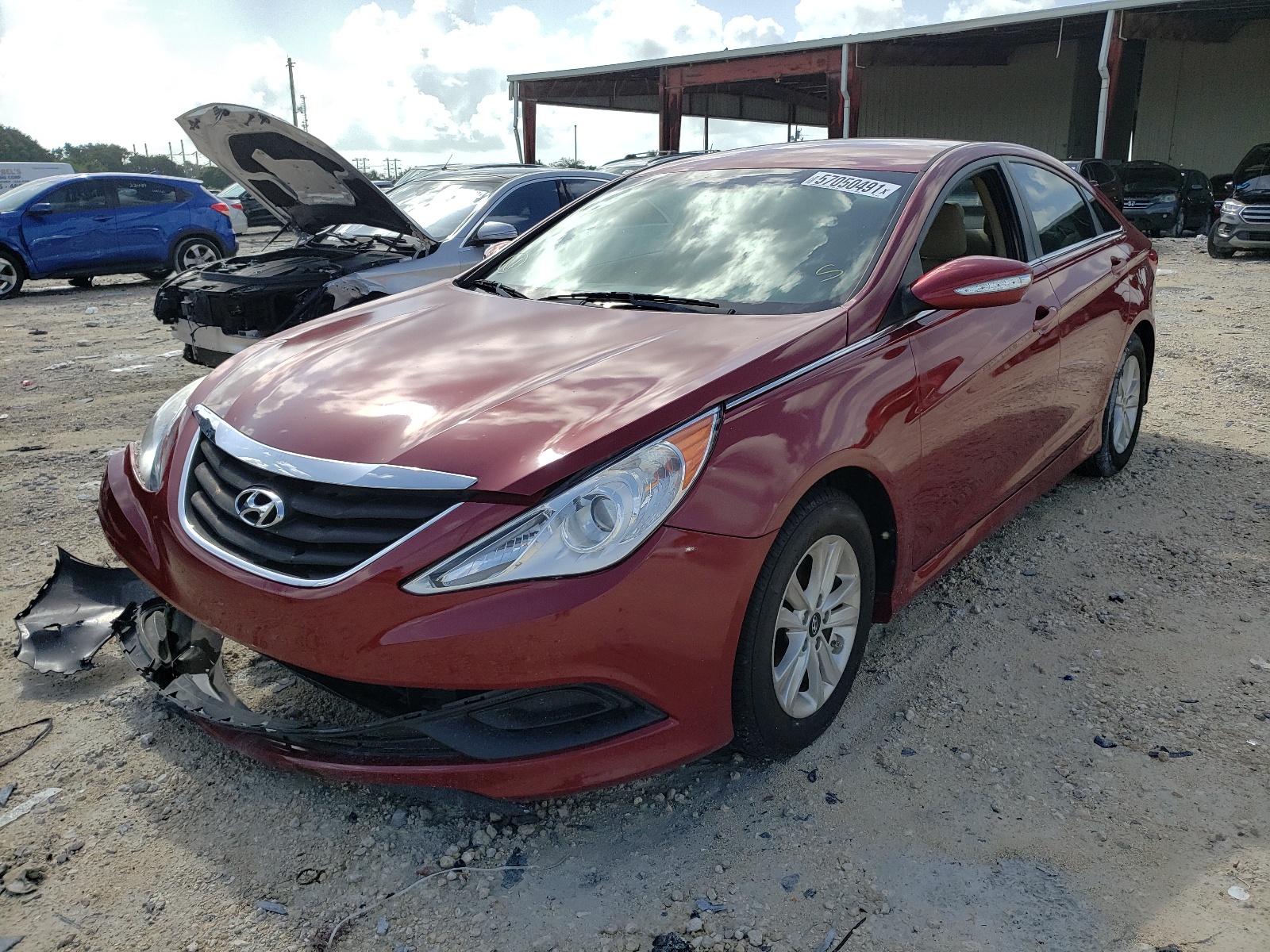 Photo 2 from auction – 2014 HYUNDAI SONATA GLS with VIN 5NPEB4AC3EH886762