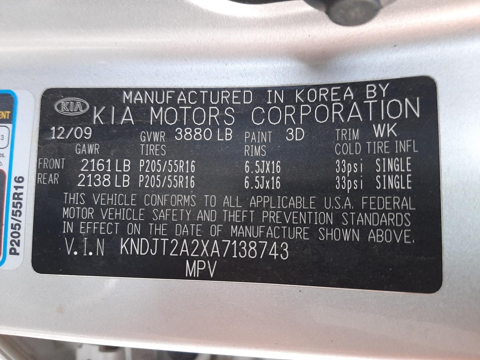 Photo 10 from auction – 2010 KIA SOUL + with VIN KNDJT2A2XA7138743