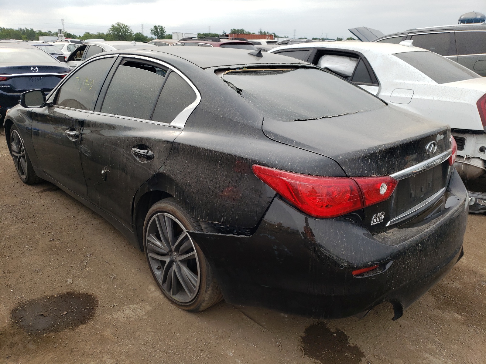 Photo 3 from auction – 2014 INFINITI Q50 BASE with VIN JN1BV7AR6EM701127