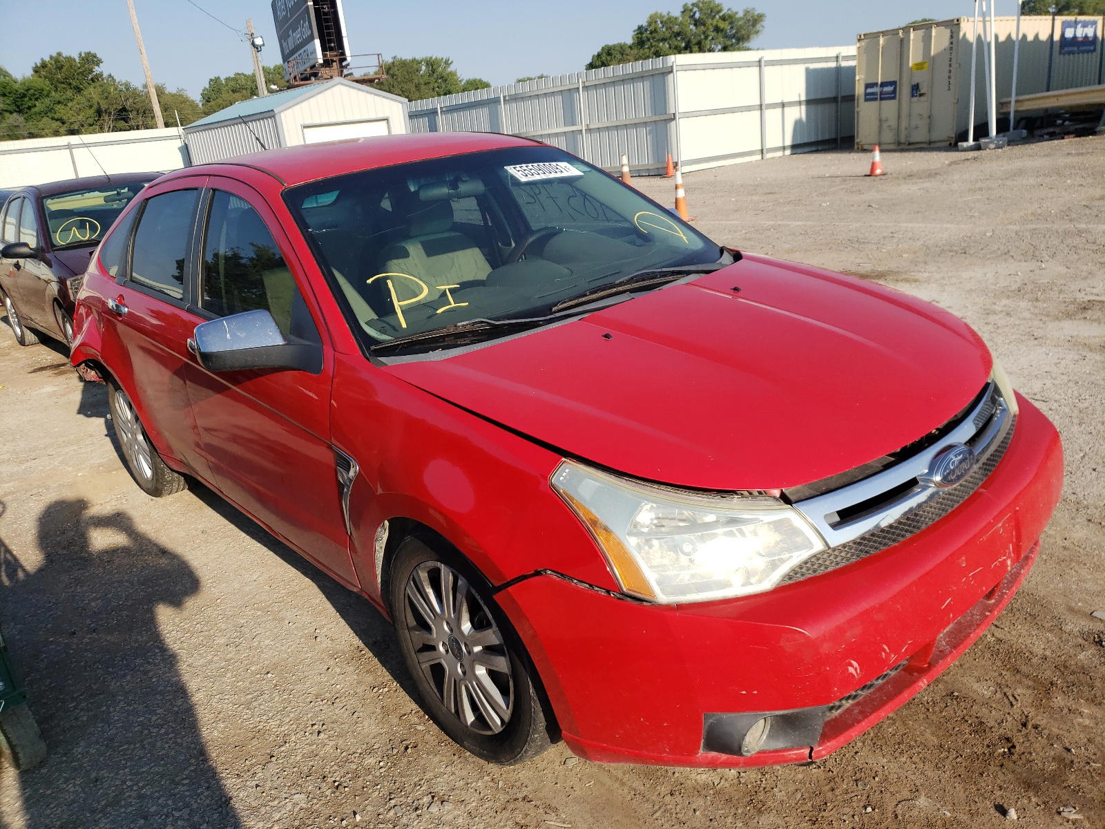 FORD FOCUS SE 2008 with VIN 1FAHP35N88W217038 - Photo from auction