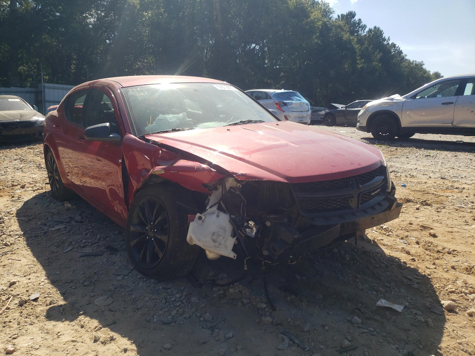 DODGE AVENGER SE 2014 with VIN 1C3CDZAB2EN166394 - Photo from auction