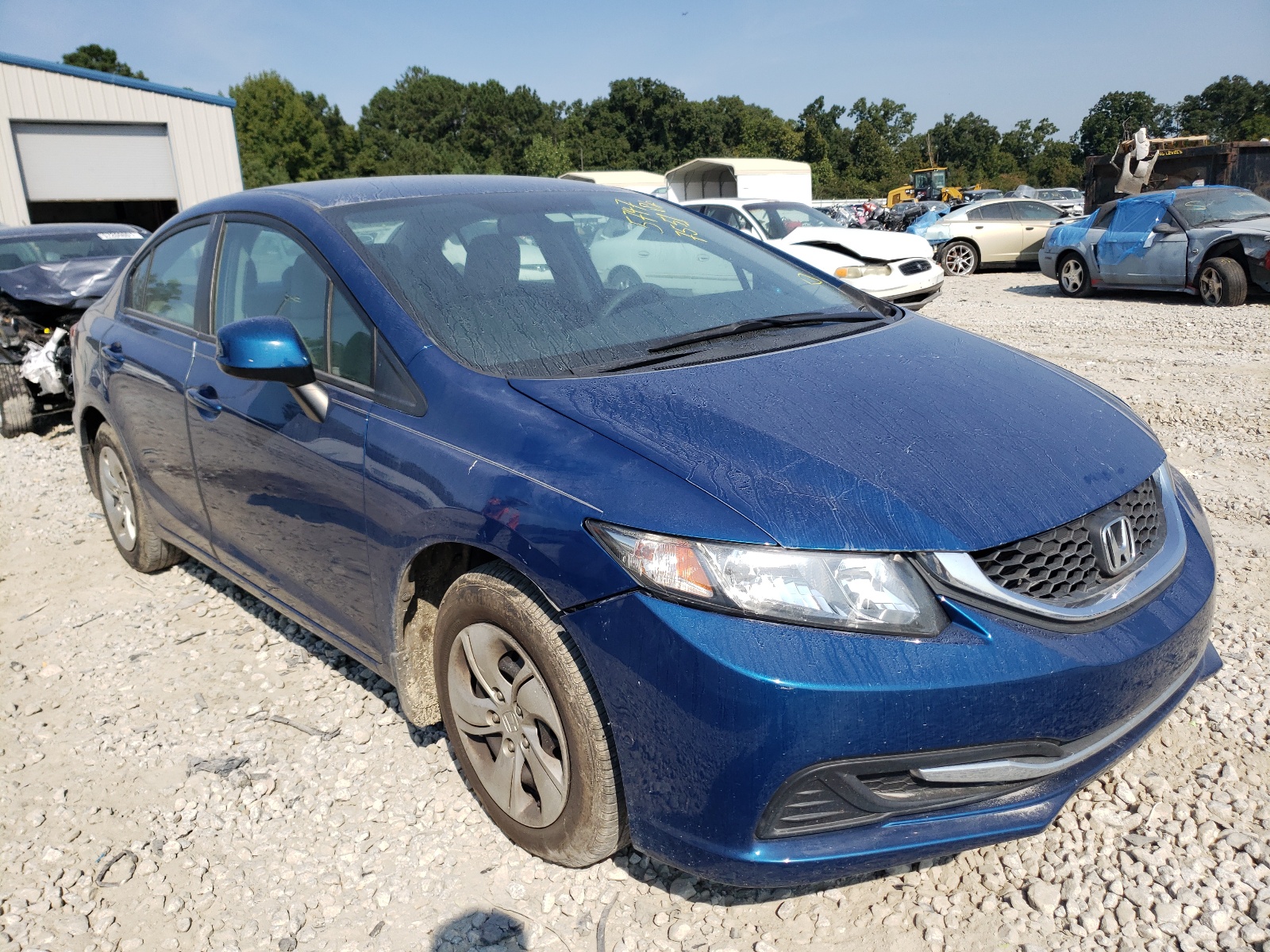 Photo 1 from auction – 2013 HONDA CIVIC LX with VIN 19XFB2F54DE100070