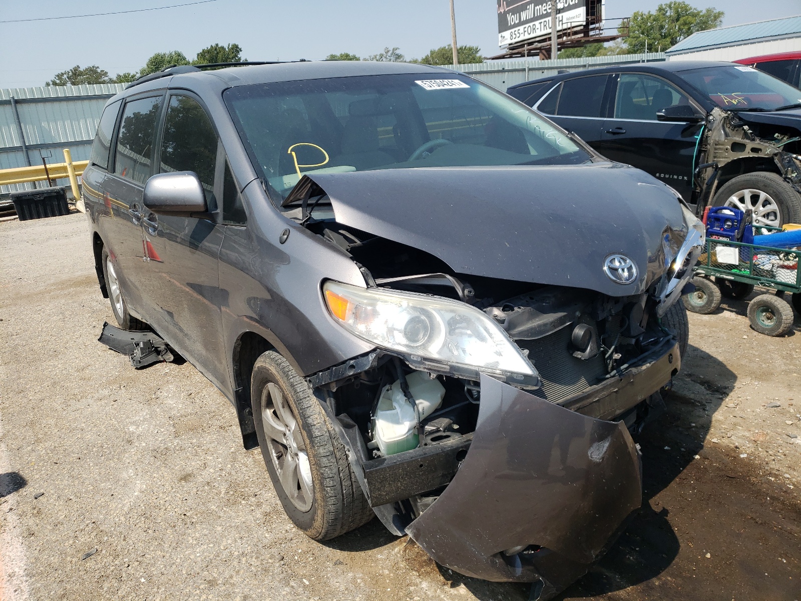 TOYOTA SIENNA LE 2011 with VIN 5TDKK3DC5BS123107 - Photo from auction