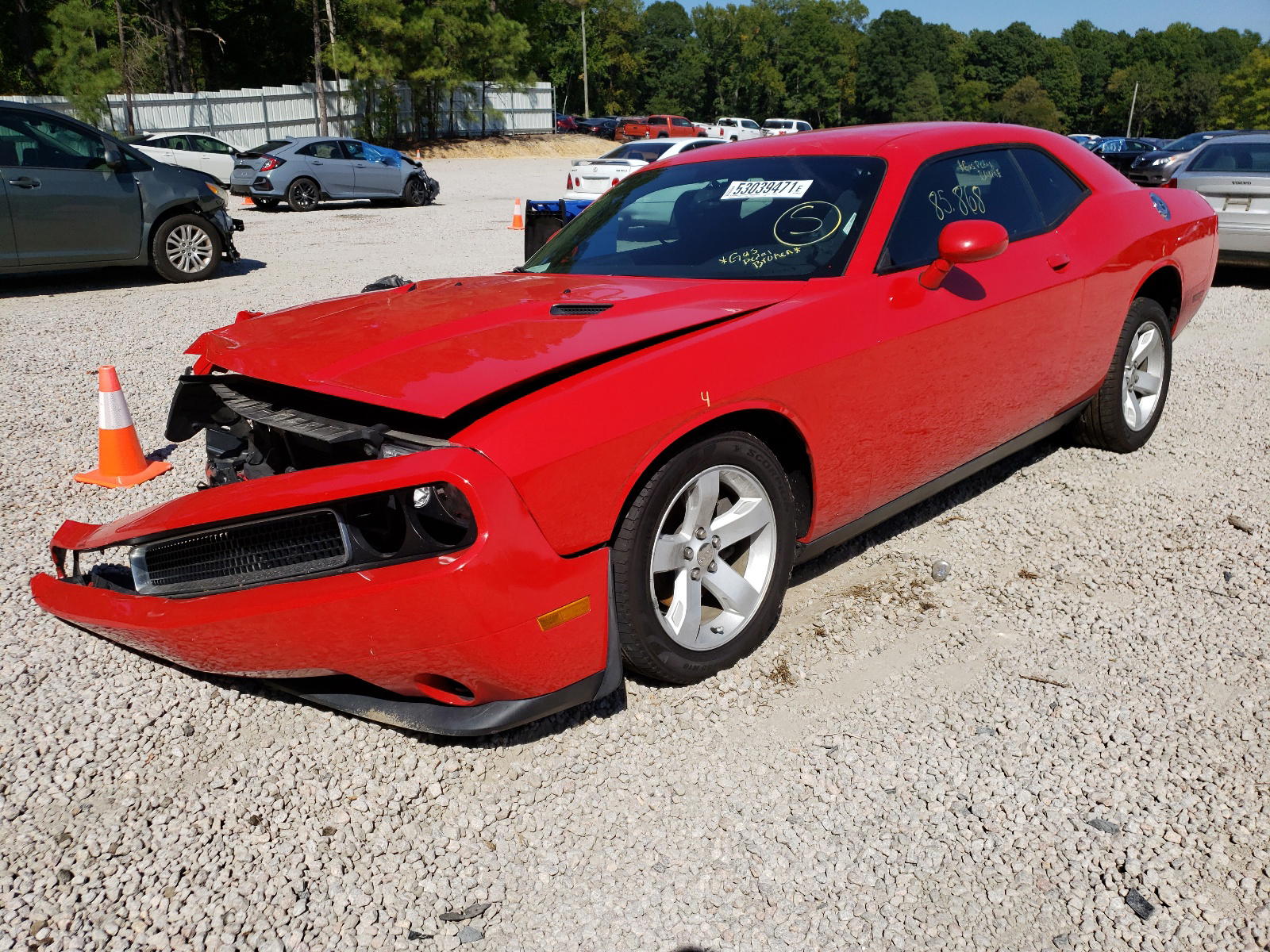 Photo 2 from auction – 2014 DODGE CHALLENGER with VIN 2C3CDYAG6EH311077