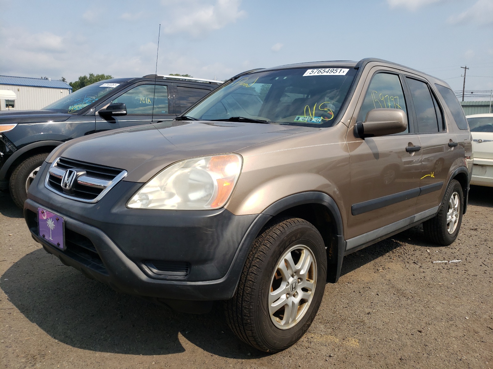 Photo 2 from auction – 2002 HONDA CR-V EX with VIN SHSRD78802U012595