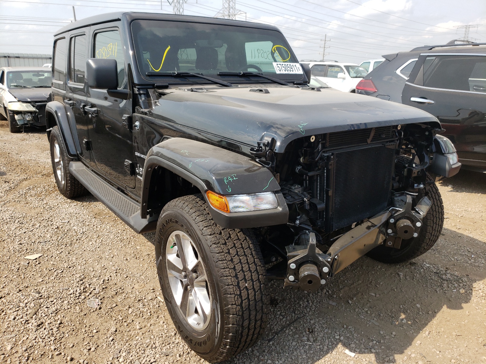 JEEP WRANGLER U 2021 with VIN 1C4HJXEN7MW769112 - Photo from auction