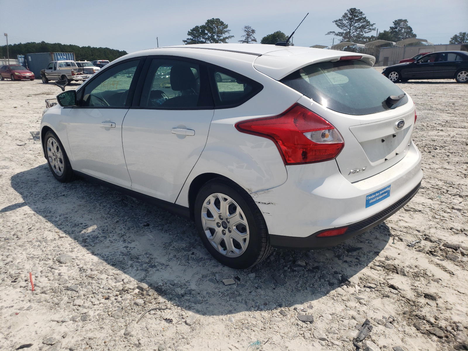 Photo 3 from auction – 2012 FORD FOCUS SE with VIN 1FAHP3K26CL221559