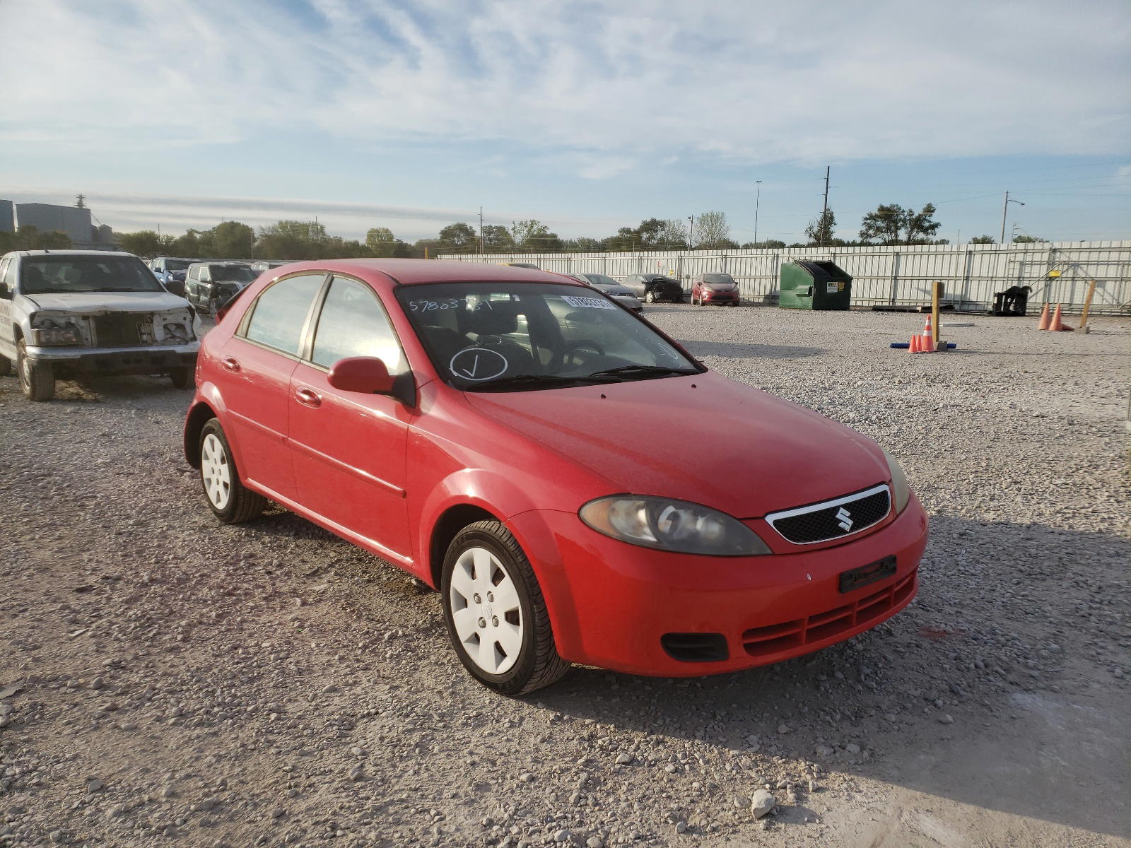 SUZUKI RENO BASE 2008 with VIN KL5JD66Z58K878708 - Photo from auction