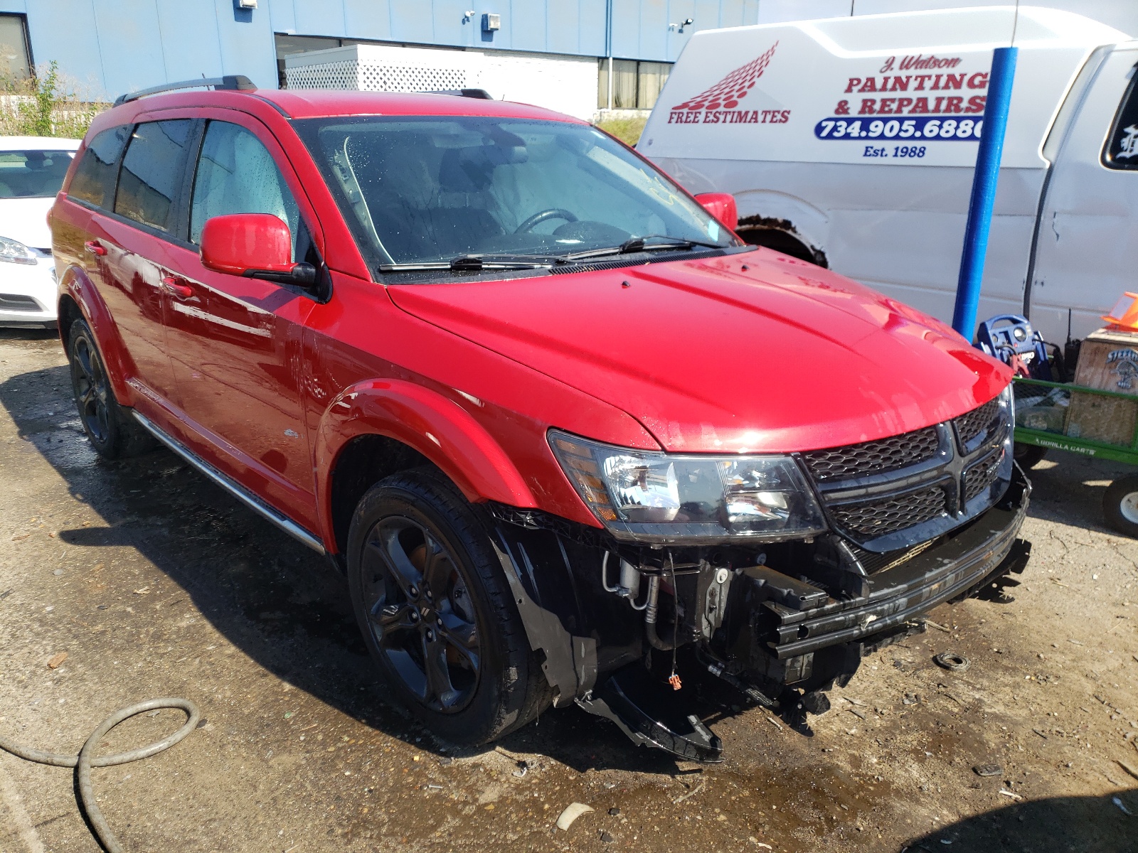 DODGE JOURNEY CR 2018 with VIN 3C4PDDGG7JT416631 - Photo from auction