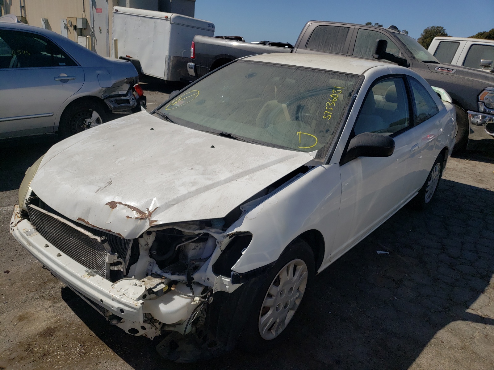 Photo 2 from auction – 2004 HONDA CIVIC LX with VIN 1HGEM22574L029905