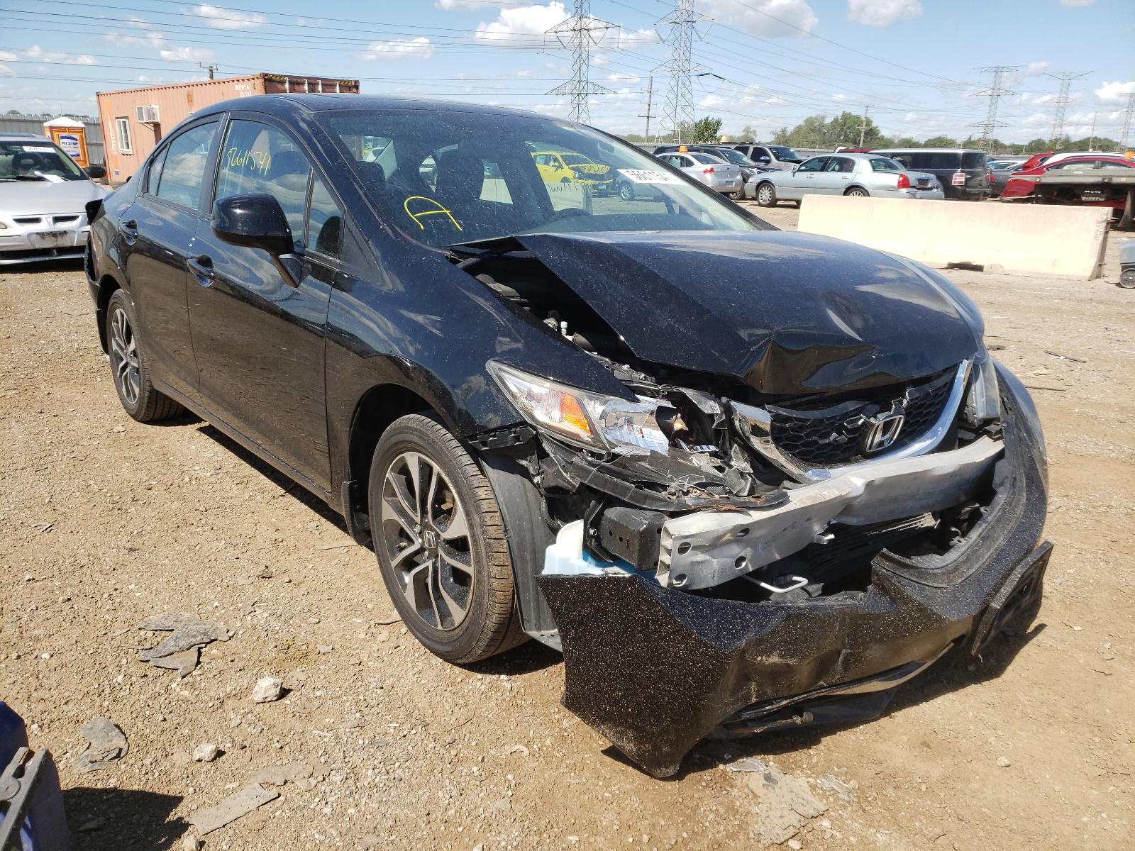 HONDA CIVIC EXL 2013 with VIN 19XFB2F93DE093583 - Photo from auction