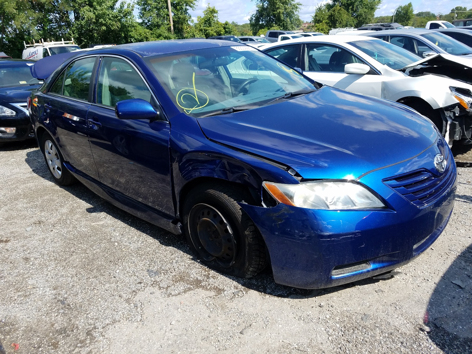 TOYOTA CAMRY CE 2007 with VIN 4T1BE46KX7U018112 - Photo from auction